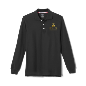 Ivy Lee Kingdom Black Long Sleeve Polo