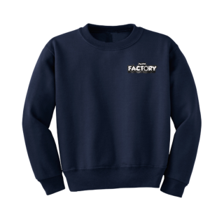 Faith Factory Navy Crew Sweater
